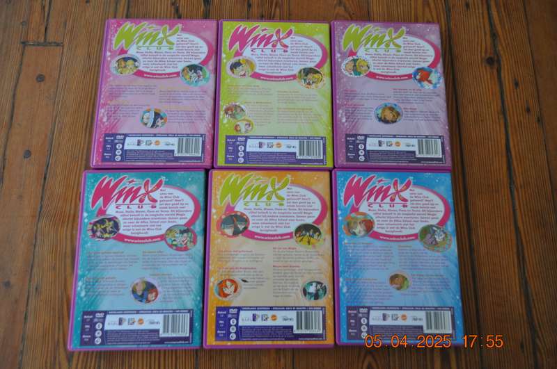 Winx Club DVDs 1-6  (nederlands gesproken )