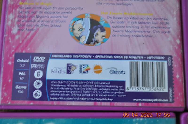 Winx Club DVDs 1-6  (nederlands gesproken )