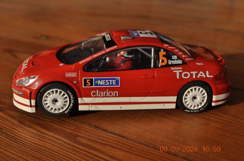 Peugeot 307 WRC Hornby Scalextric Model Car Scale 1:32