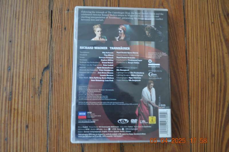 Wagner Tannhauser  Royal Danish Opera DVD
