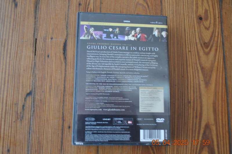 Handel  Giulio Cesare Opus Arte 3 Disc DVD