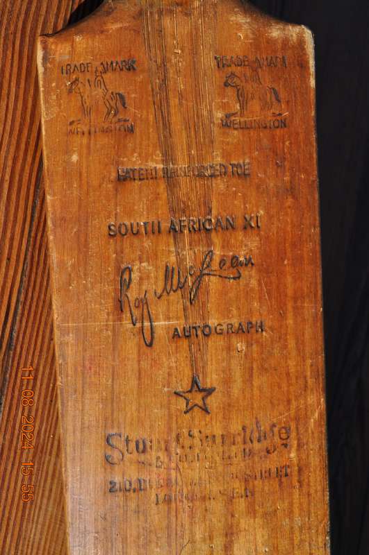 Vintage Stuart Surridge Roy Mclean South Africa XI Cricket Bat