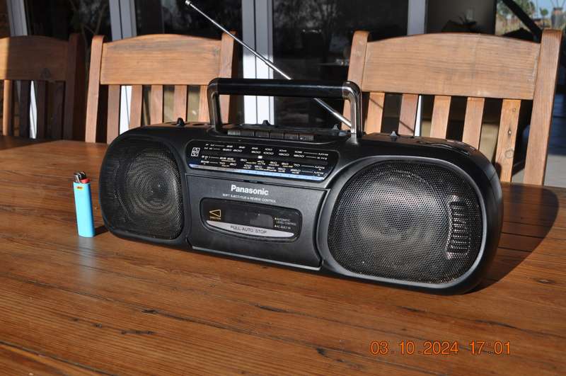 Vintage Panasonic Boom Box AM/FM Radio Cassette Player