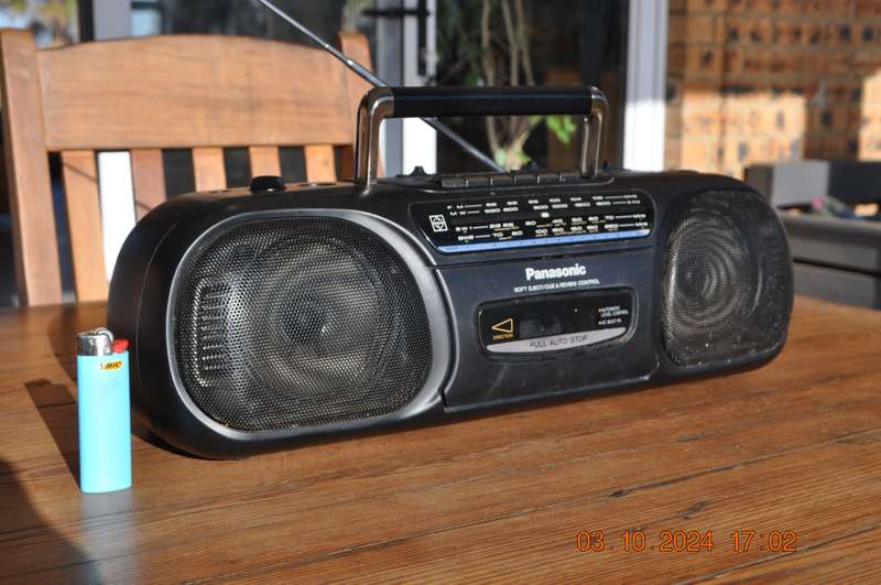 Vintage Panasonic Boom Box AM/FM Radio Cassette Player