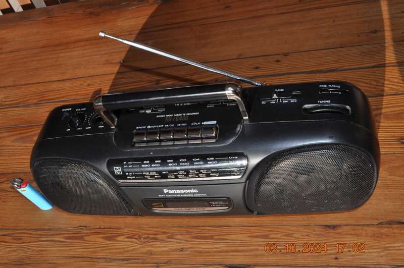 Vintage Panasonic Boom Box AM/FM Radio Cassette Player