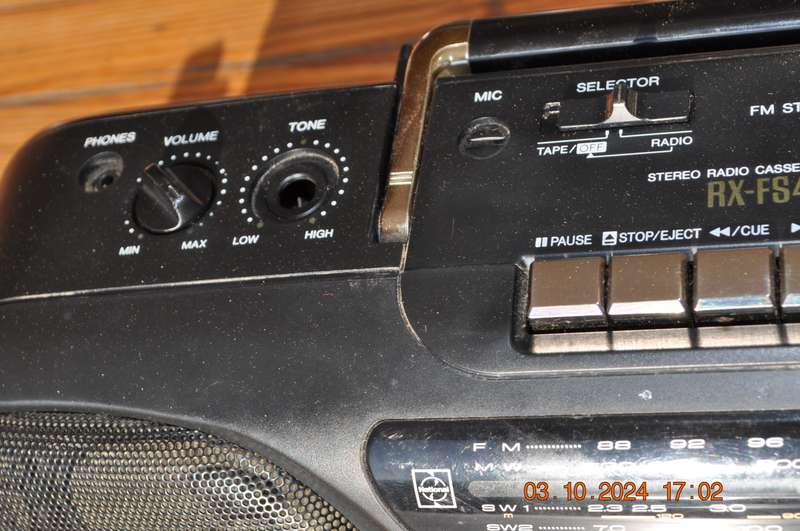 Vintage Panasonic Boom Box AM/FM Radio Cassette Player
