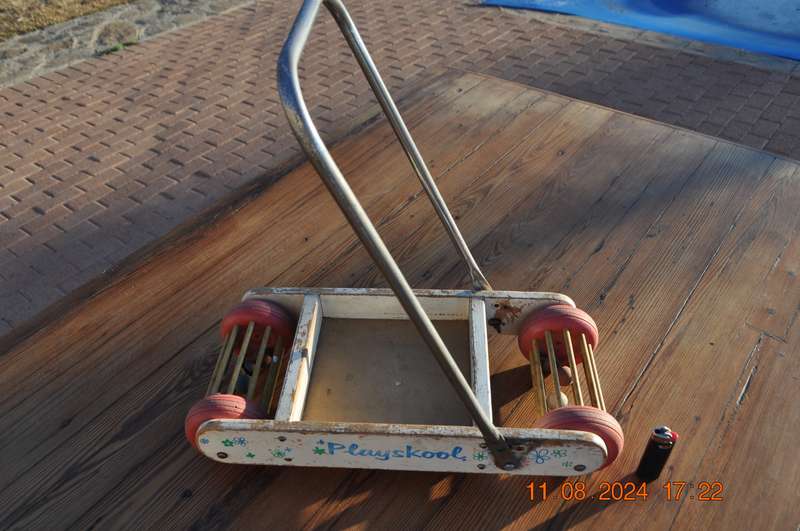Vintage Playskool Kiddies Push Along Trolley