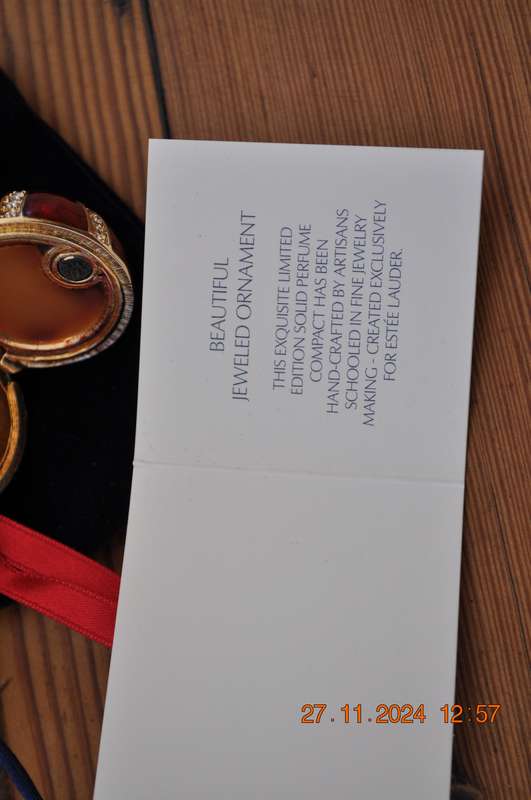 Estee Lauder 2007 Jingle Bell Solid Perfume (empty)