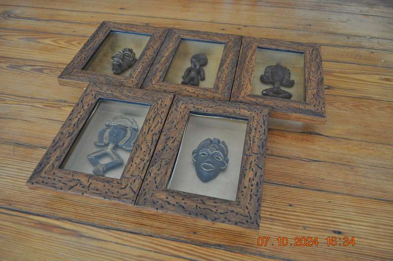 African Framed Mini Masks