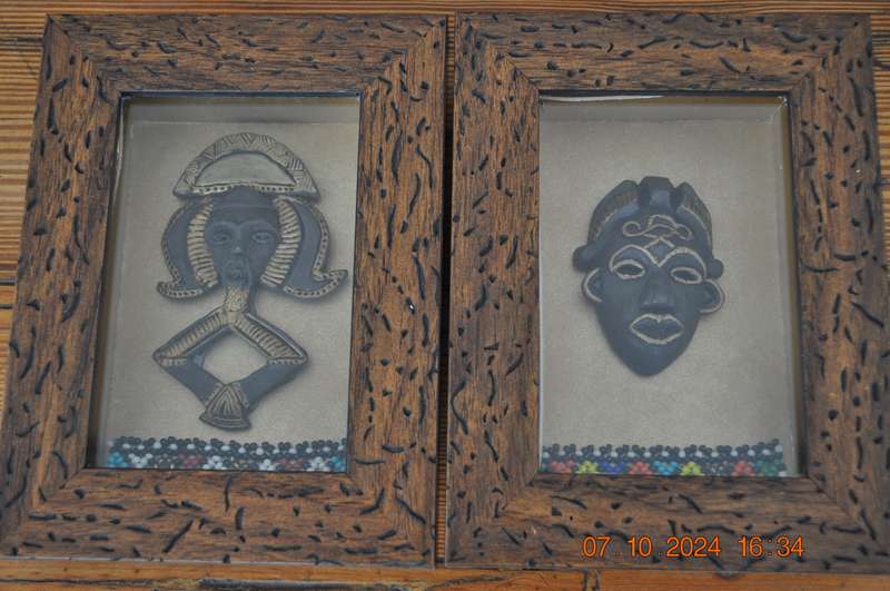 African Framed Mini Masks