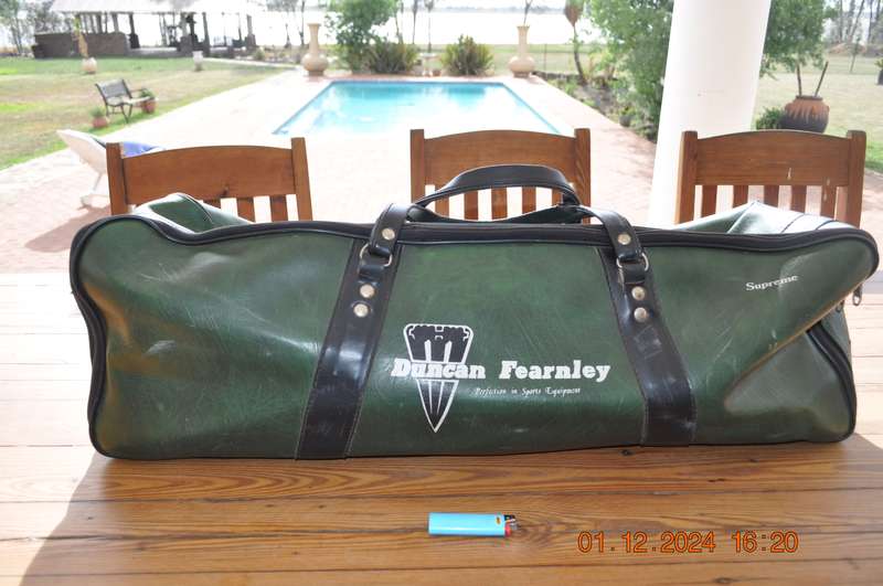 Vintage Duncan Fearnley Vinyl Cricket Carry Bag
