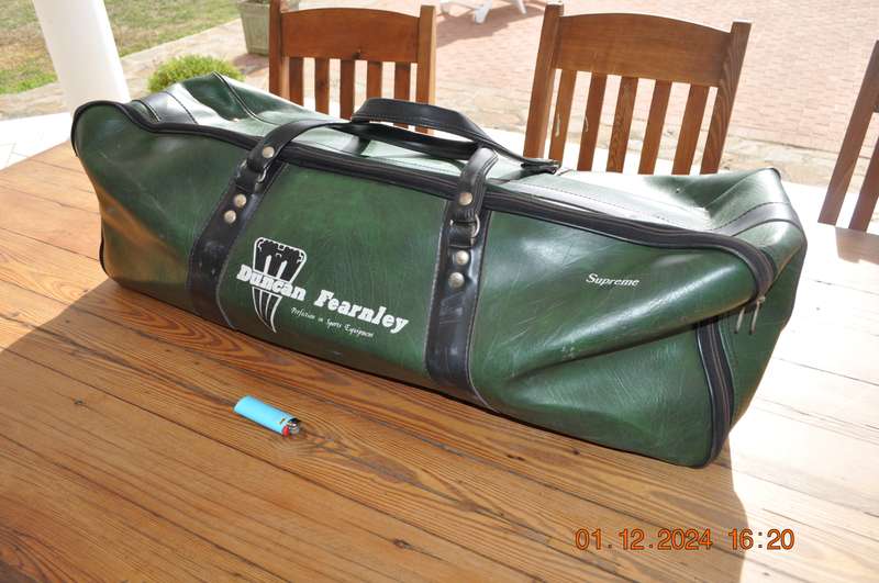 Vintage Duncan Fearnley Vinyl Cricket Carry Bag