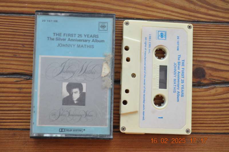 Johnny Mathis - The First 25 Years : The Silver Anniversary Album (Cassette)