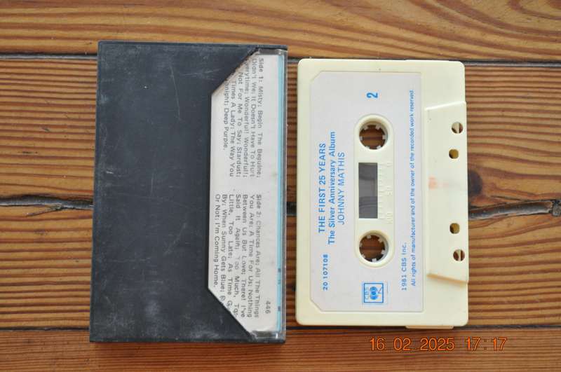 Johnny Mathis - The First 25 Years : The Silver Anniversary Album (Cassette)
