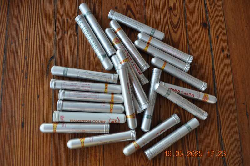 Vintage Cigar Boxes and Tubes Empty