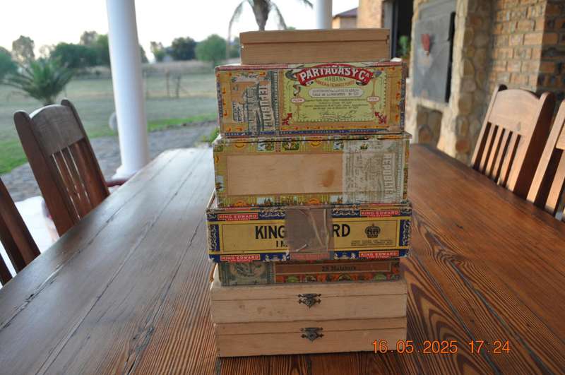 Vintage Cigar Boxes and Tubes Empty