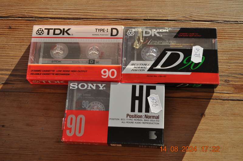 Old School TDK and Sony Cassettes New Sealed