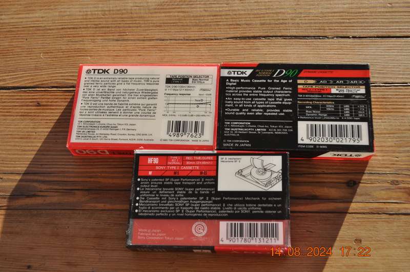 Old School TDK and Sony Cassettes New Sealed