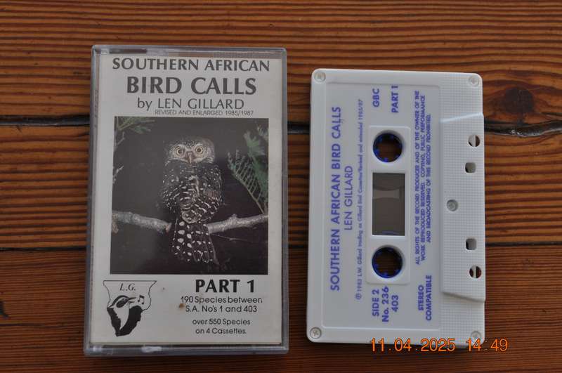Len Gillard - Southern African Bird Calls : Part 1 (Cassette)