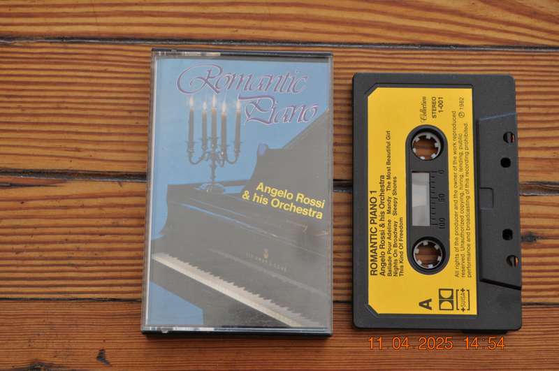 Angelo Rossi & His Orchestra - Romantic Piano (Cassette)
