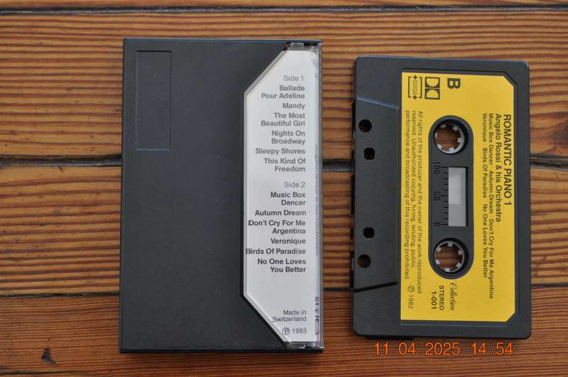 Angelo Rossi & His Orchestra - Romantic Piano (Cassette)