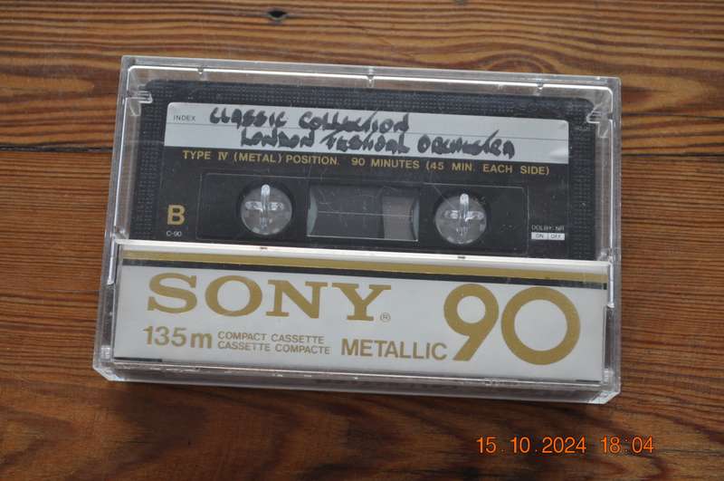 Old School Sony Metallic 90 IV Pre Owned Cassette