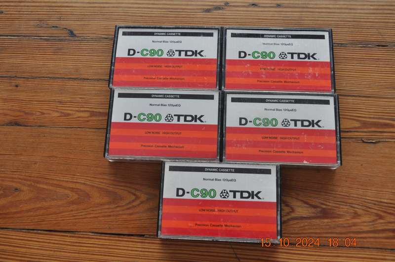Old School TDK D-C90 Pre Owned Cassettes