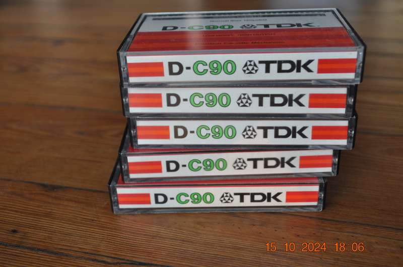 Old School TDK D-C90 Pre Owned Cassettes