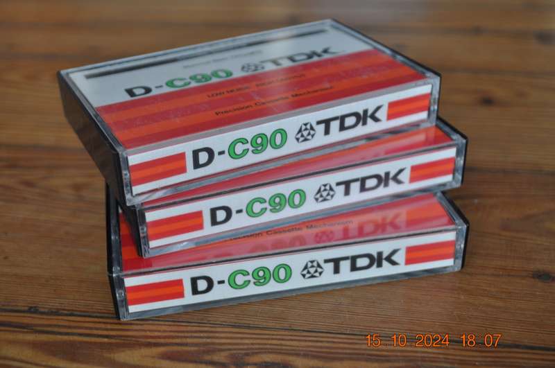 Old School TDK D-C90  X 3 Pre Owned Cassettes