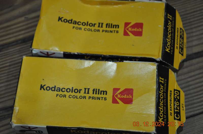 Kodak Camera Film Kodacolor II 126 Cartridge X 2 (expired)