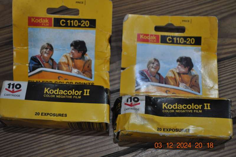 Kodak Camera Film X 2 Kodacolor II 110 Cartridge (expired)