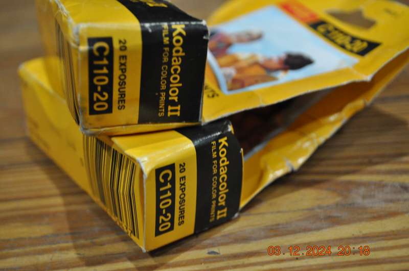 Kodak Camera Film X 2 Kodacolor II 110 Cartridge (expired)