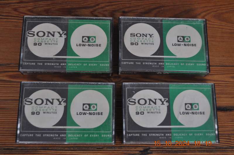 Old School Sony C90 X 4 Pre Owned Cassettes