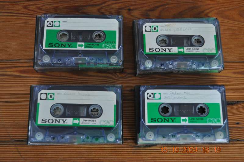 Old School Sony C90 X 4 Pre Owned Cassettes