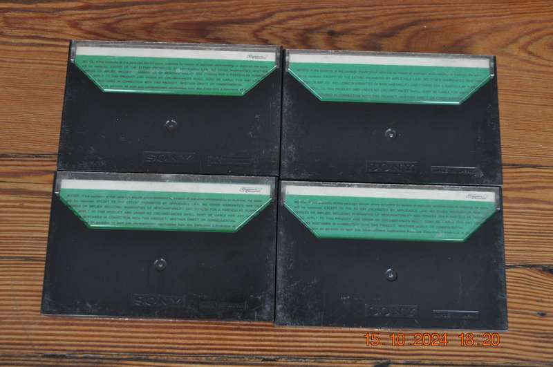 Old School Sony C90 X 4 Pre Owned Cassettes
