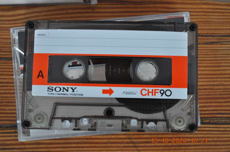 Old School Sony CHF 90 X 5 Pre Owned Cassettes