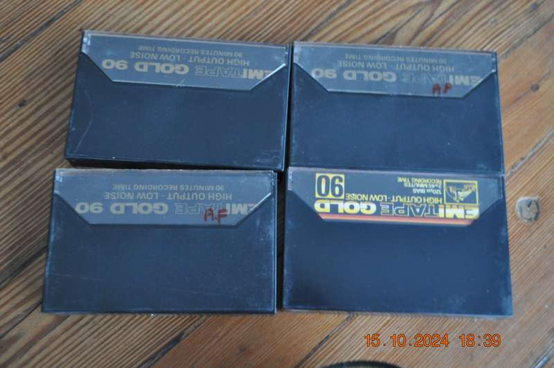 Old School EMI Type Gold 90 Pre Owned Cassettes
