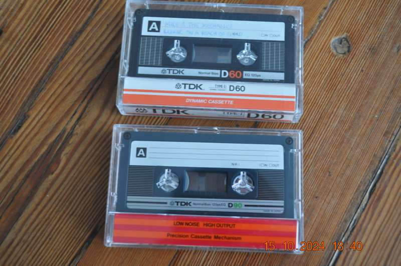 Old School TDK D60 D90 Pre Owned Cassettes