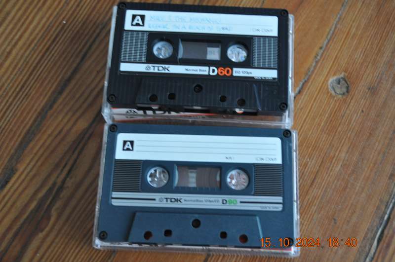 Old School TDK D60 D90 Pre Owned Cassettes