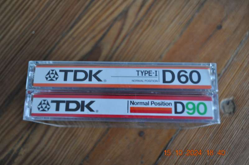 Old School TDK D60 D90 Pre Owned Cassettes