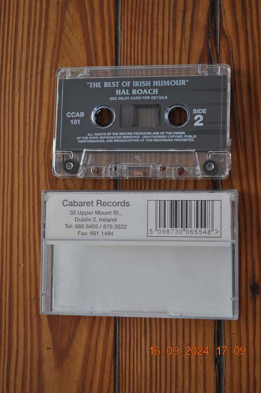 Hal Roach - The Best Of Irish Humour (Cassette)