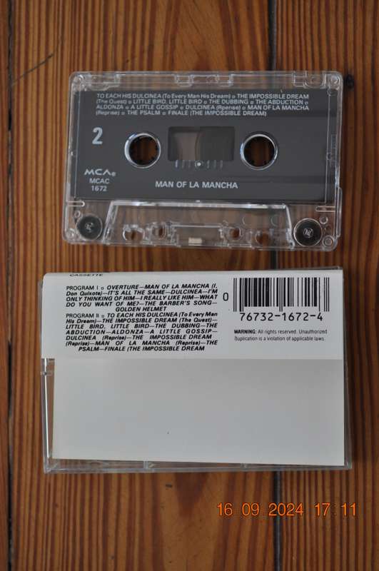 Man Of La Mancha - Original Cast (Cassette)