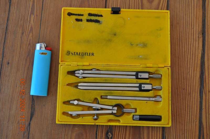 Vintage School Staedtler Compass Set