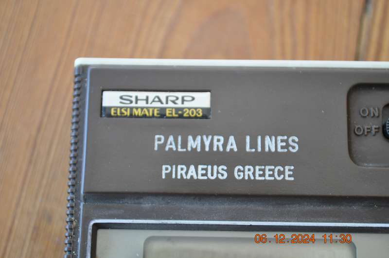 Vintage Sharp Elsi Mate EL-203 Calculator