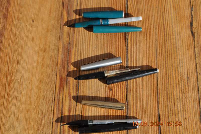 Vintage Parker and Two Unknown Fountain Pens