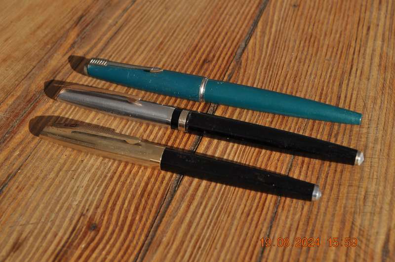 Vintage Parker and Two Unknown Fountain Pens