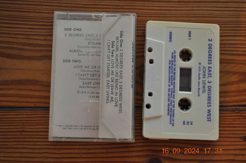 John Lewis - 2 Degrees East, 3 Degrees West (Cassette)