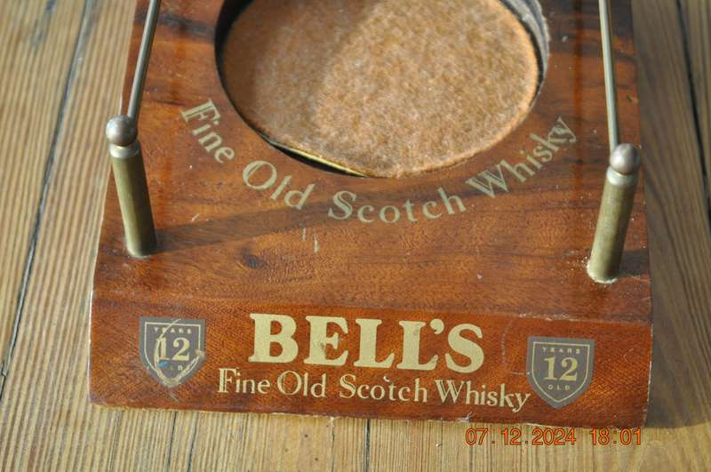Vintage Bells Whiskey Bottle Stand