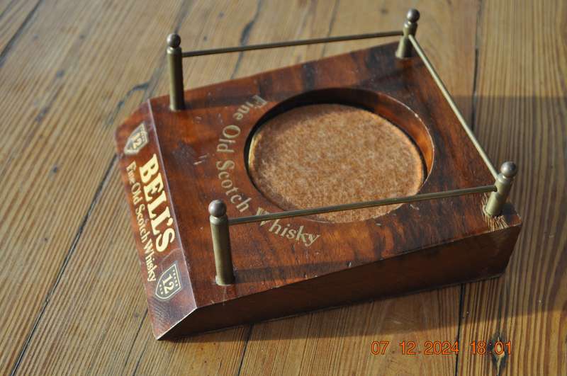 Vintage Bells Whiskey Bottle Stand