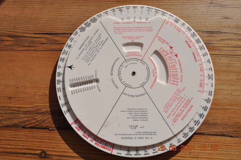 Vintage Mears Pipe Flow Calculator